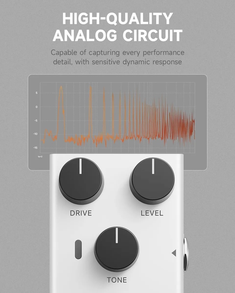 Pedal de overdrive análogo O/D 051