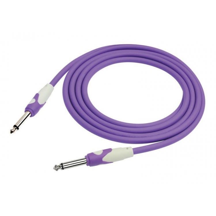 CABLE DE PLUG 6.3 MONO A PLUG 6.3 MONO 3MTS PURPURA KIRLIN2