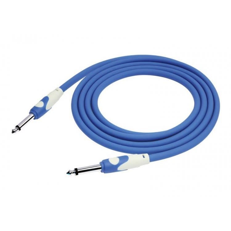 CABLE DE PLUG 6.3 MONO A PLUG 6.3 MONO 3MTS AZUL KIRLIN2