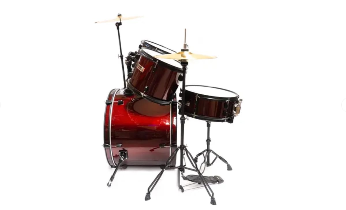 BATERIA ACÚSTICA 5 PCS ROJO VINO PRODRUMS2