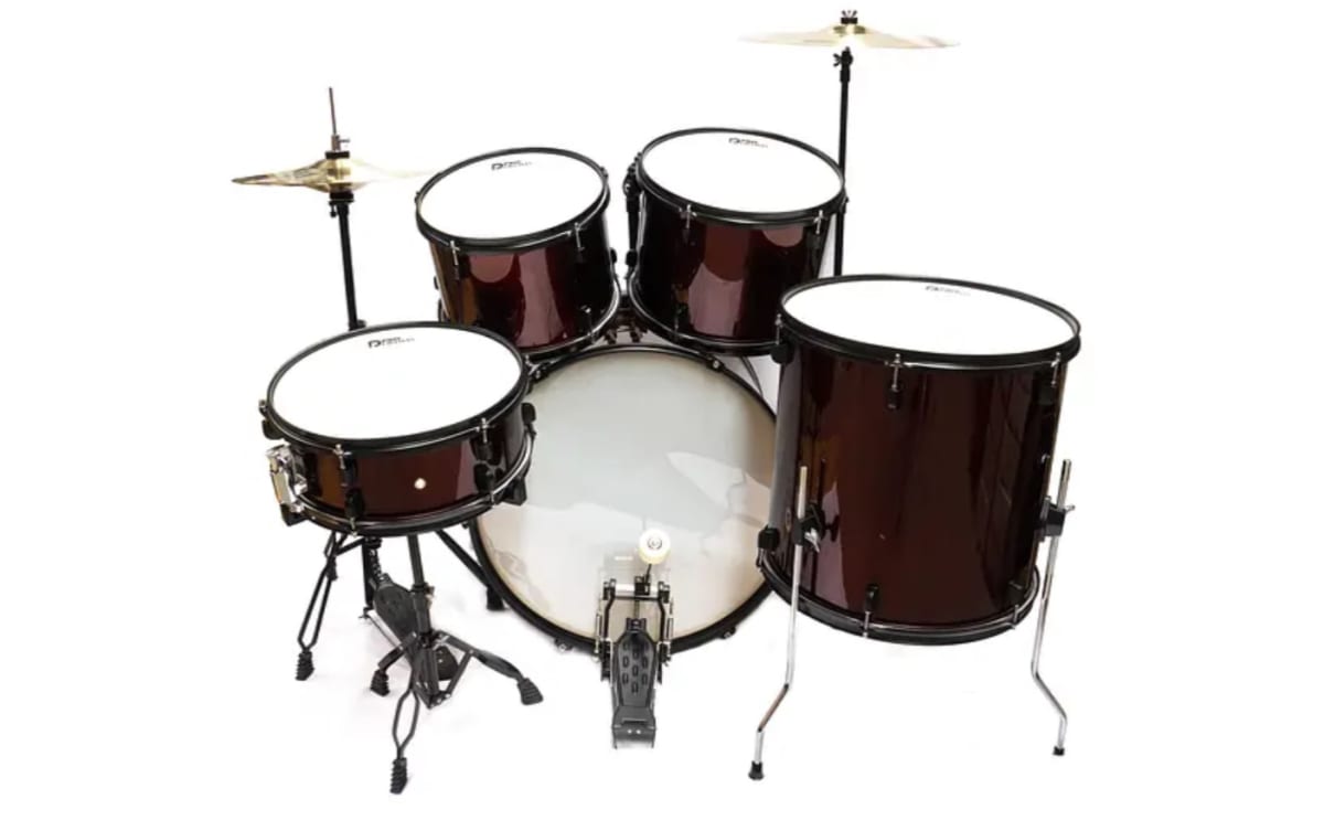 BATERIA ACÚSTICA 5 PCS ROJO VINO PRODRUMS3