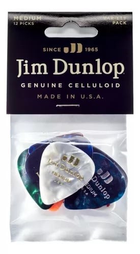JIM DUNLOP PVP106 PICK CEL MD VAR PK-12/PLYPK1