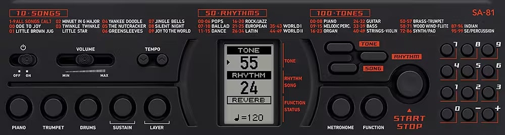 TECLADO MINI 44 NOTAS CASIO SA-817