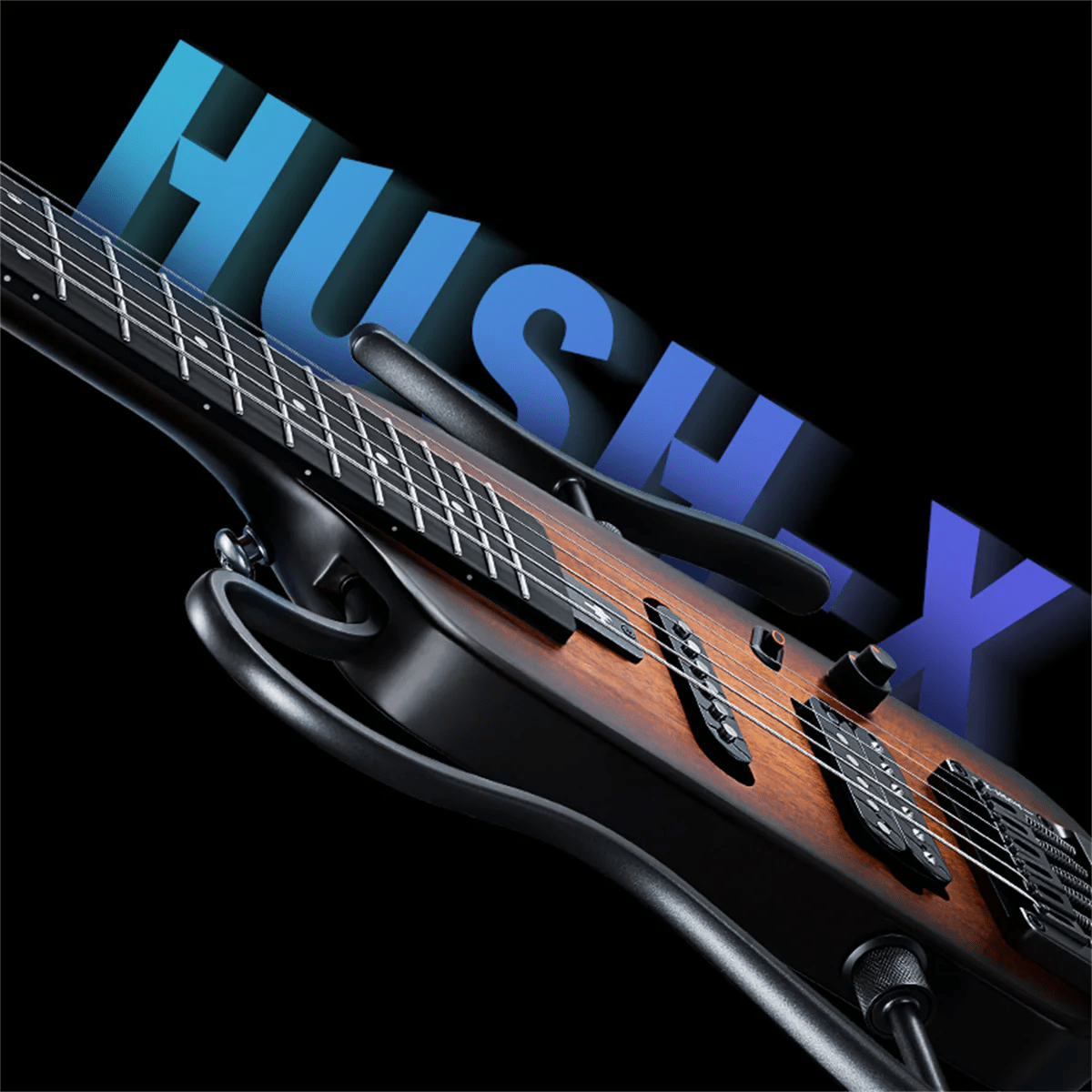 Guitarra eléctrica HUSH-X Donner Sunburst6
