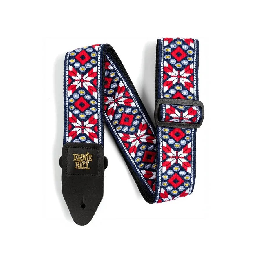 CORREA JACQUARD GUITARRA/BAJO TAOS FIRE RED1