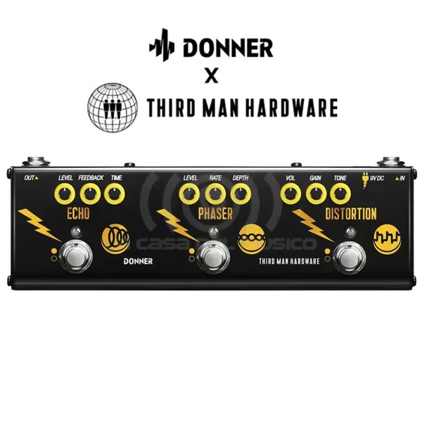 Pedal de efectos múltiples Triple Threat Donner4