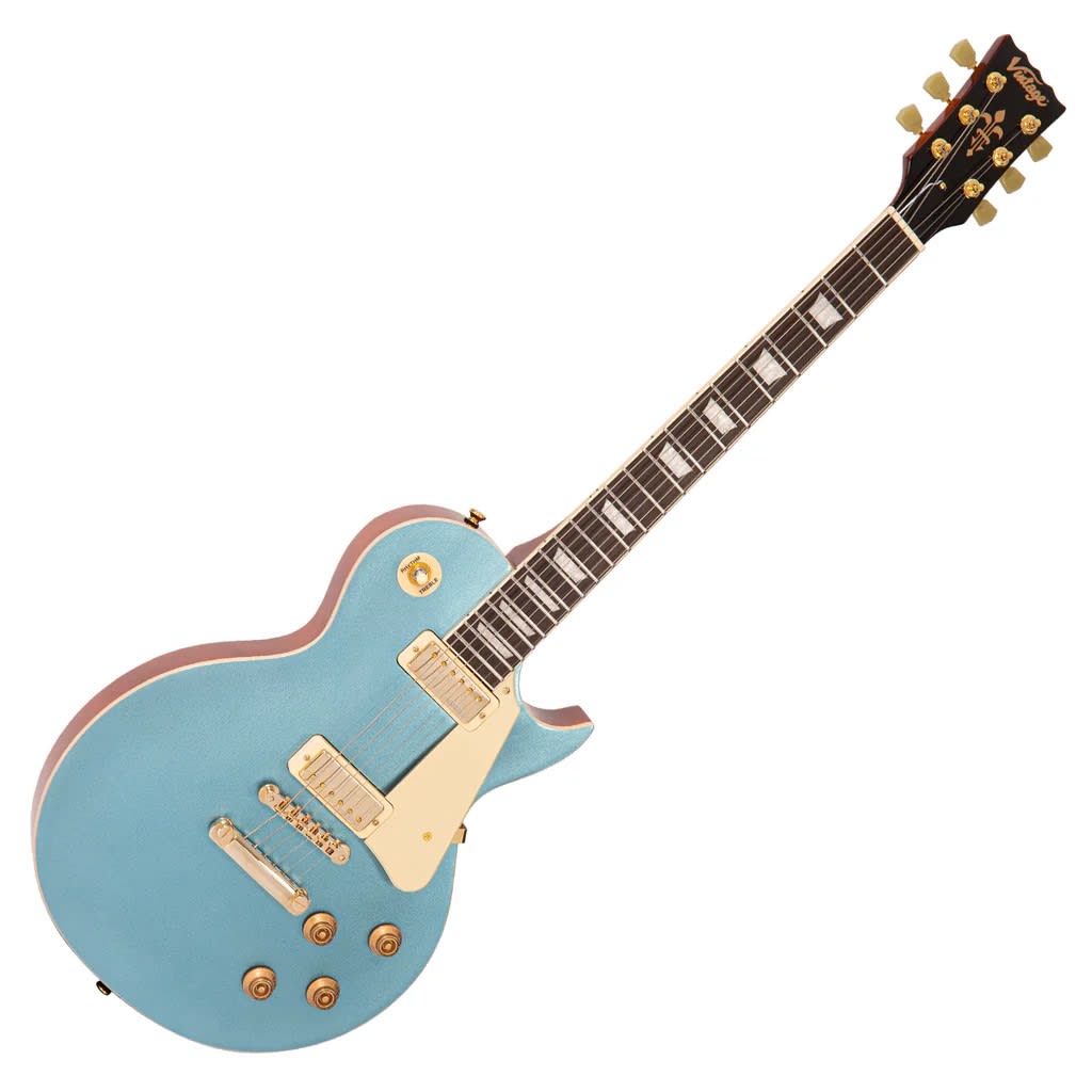 Guitarra Electrica LP MINI HB GUN HILL BLUE7