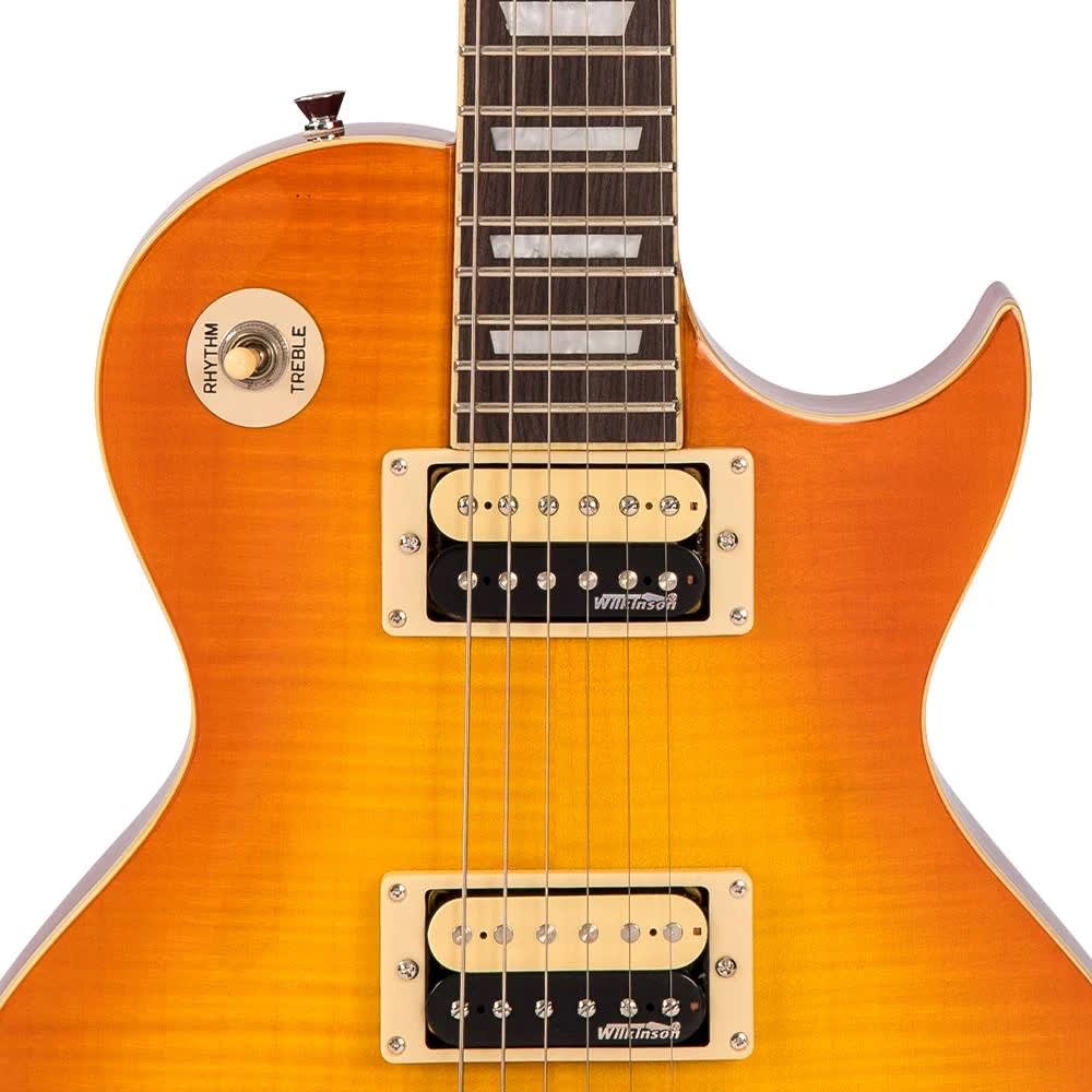 Guitarra Electrica LP FLAMED MAPLE THRU HONEYBURST5