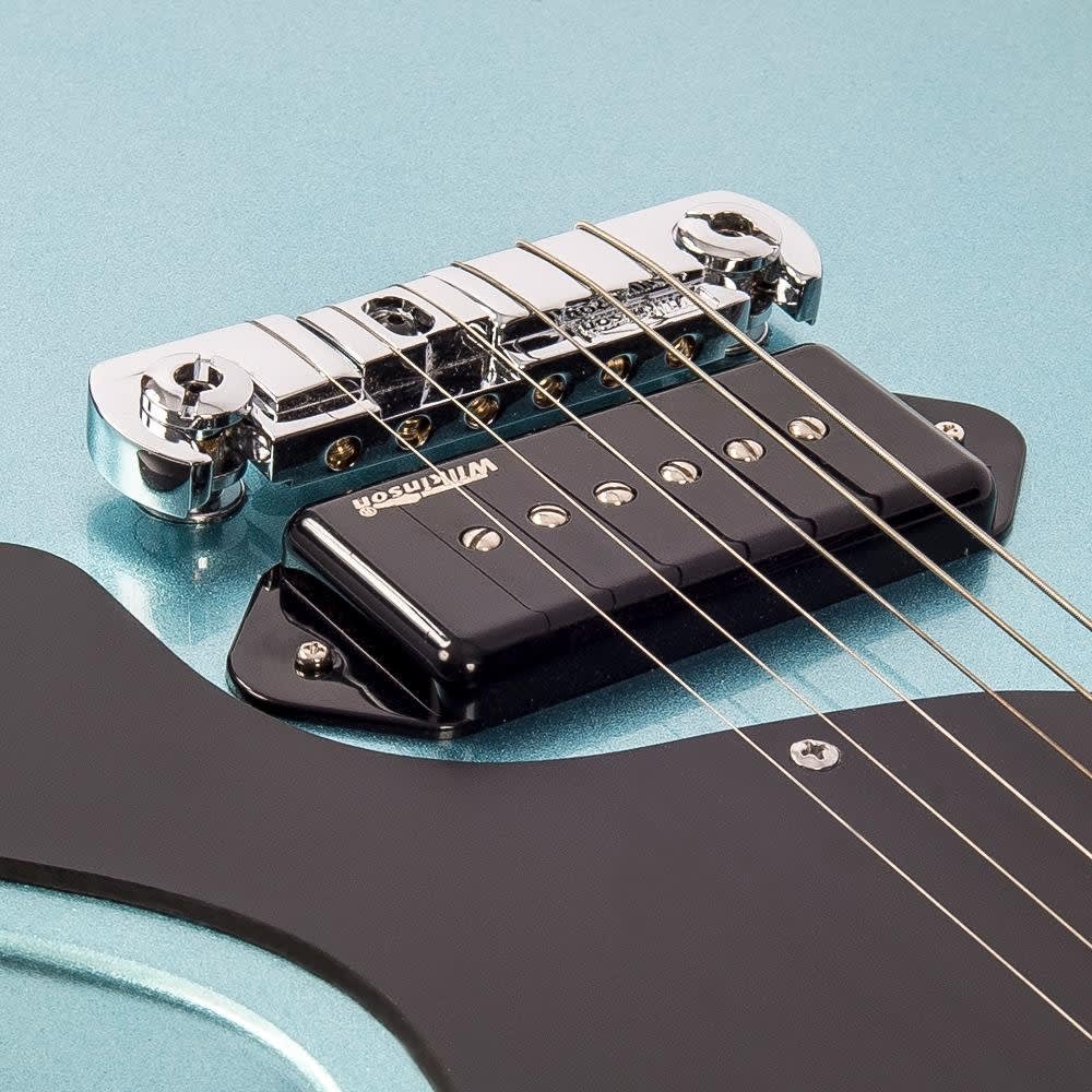 Guitarra Electrica LP SINGLE CUT GUN HILL BLUE5