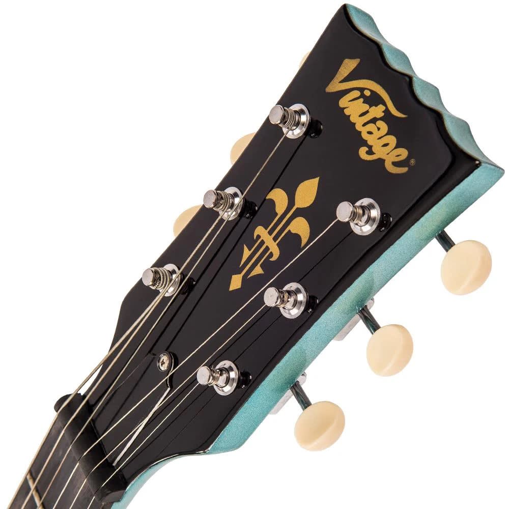 Guitarra Electrica LP SINGLE CUT GUN HILL BLUE1