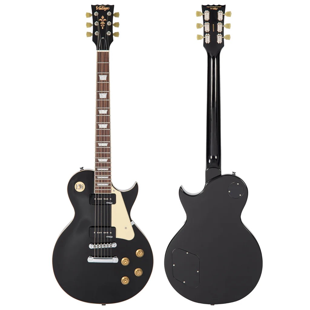 Guitarra Electrica LP TWIN SOAPBAR GLOSS BLACK VINTAGE8