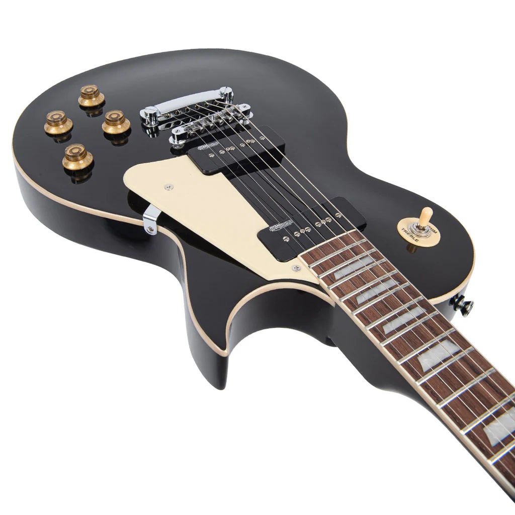 Guitarra Electrica LP TWIN SOAPBAR GLOSS BLACK VINTAGE3