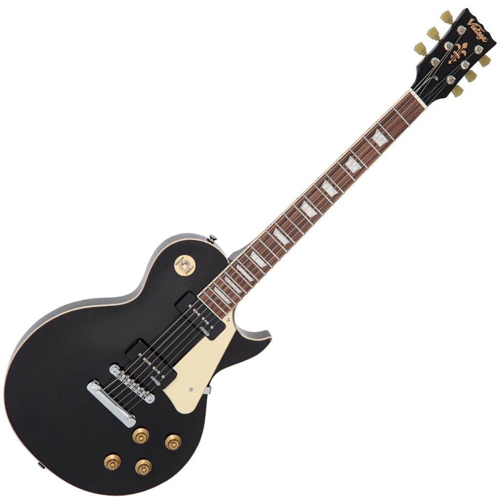 Guitarra Electrica LP TWIN SOAPBAR GLOSS BLACK VINTAGE10