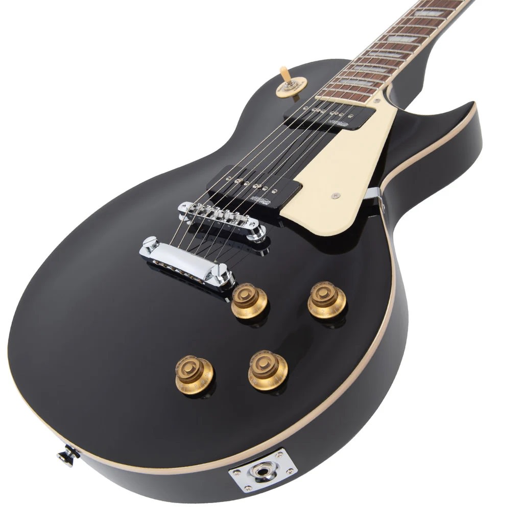 Guitarra Electrica LP TWIN SOAPBAR GLOSS BLACK VINTAGE1