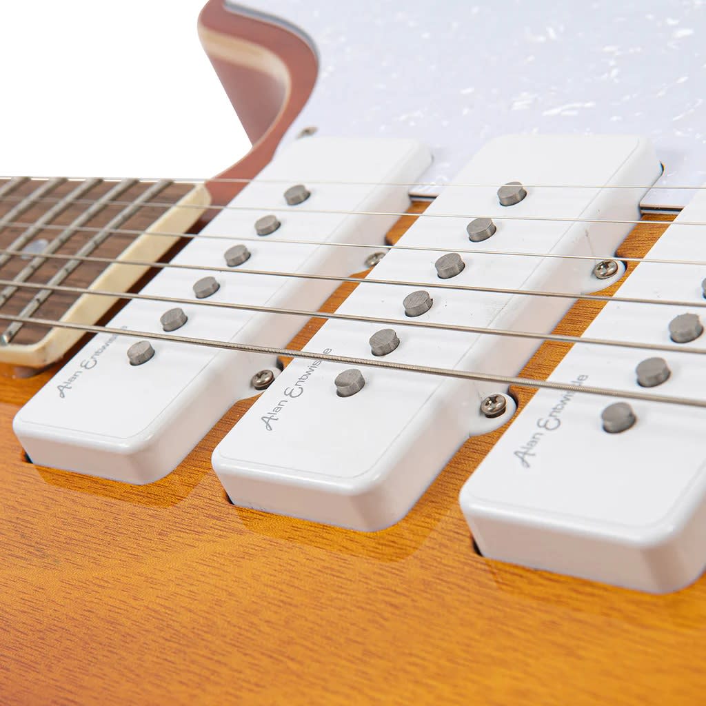 Guiarra Electrica REVO SERIES TRIO GUITAR HONEYBURST1