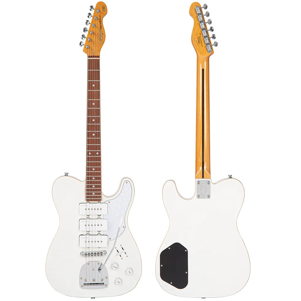 Guitarra Electrica REVO SERIES TRIO GUITAR ARCTIC WHITE VINTAGE5