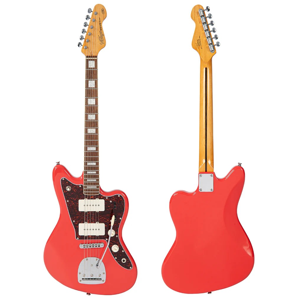 Guitarra Electrica REVO SERIES SURFMASTER 90 GUITAR FIRENZA RED VINTAGE5