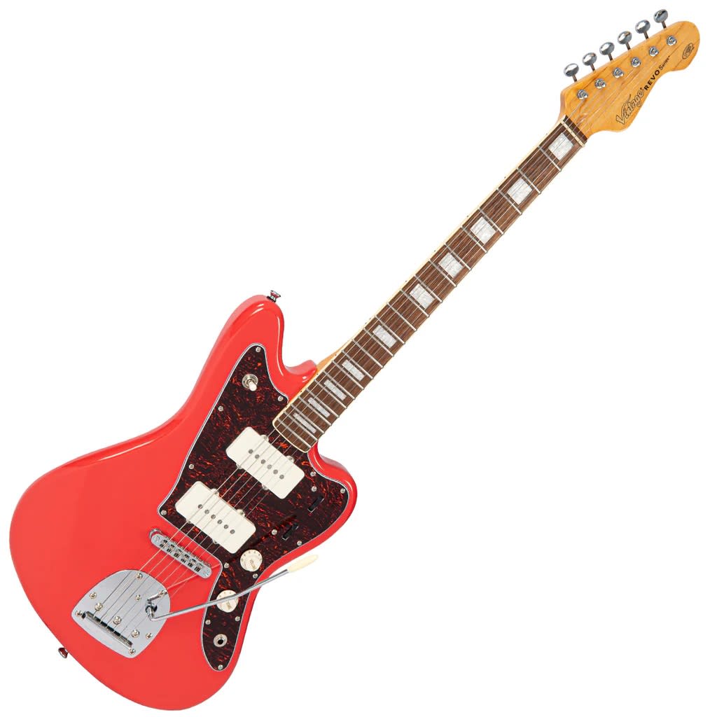 Guitarra Electrica REVO SERIES SURFMASTER 90 GUITAR FIRENZA RED VINTAGE7