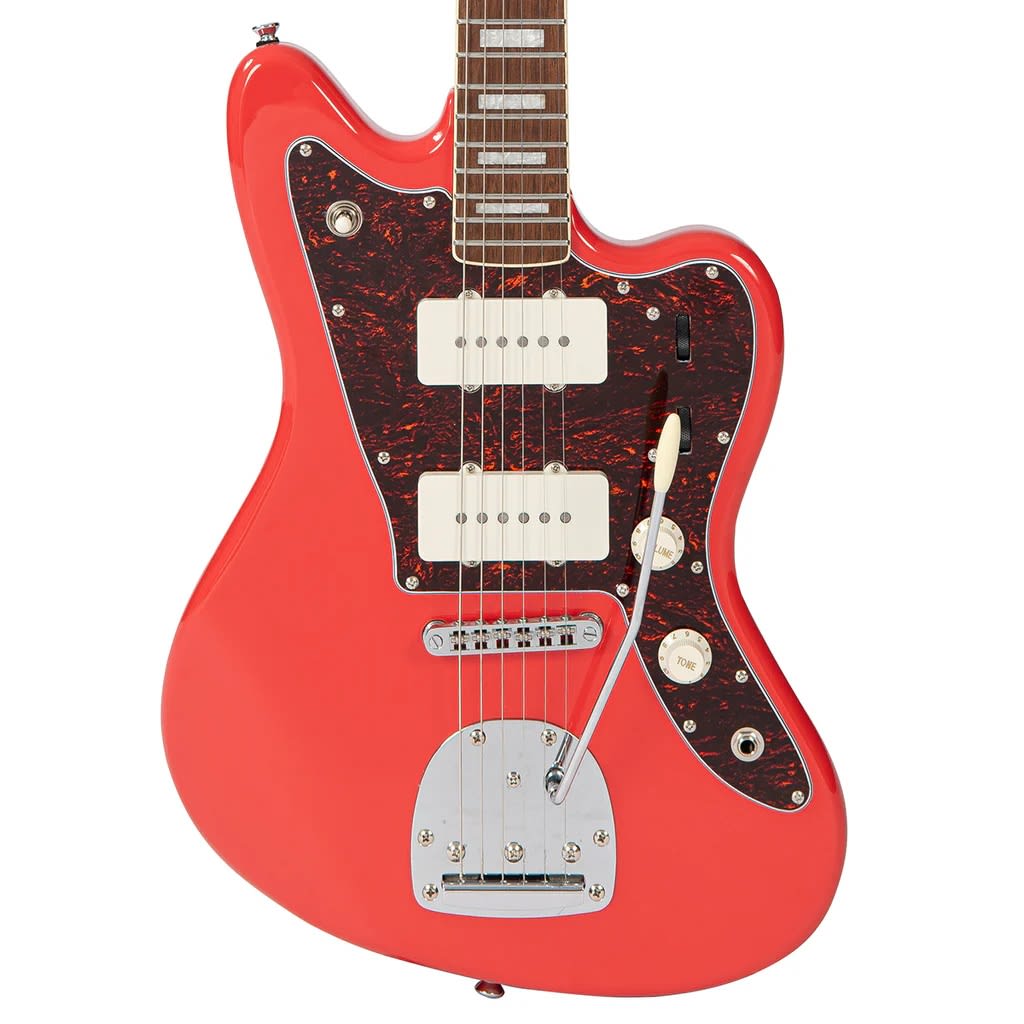 Guitarra Electrica REVO SERIES SURFMASTER 90 GUITAR FIRENZA RED VINTAGE4