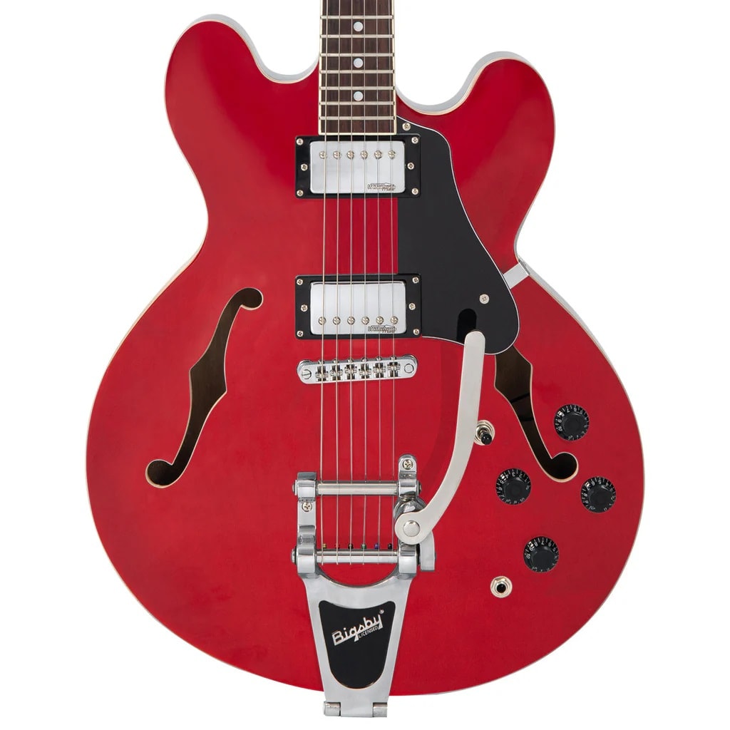 Guitarra Electrica SEMI HOLLOW CHEERY RED W/BRIDGE BIGSBY2