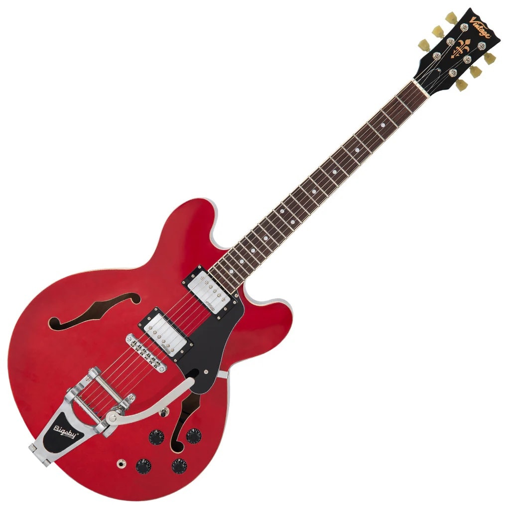Guitarra Electrica SEMI HOLLOW CHEERY RED W/BRIDGE BIGSBY3