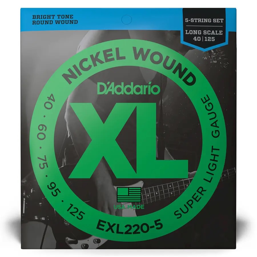 SET DE CUERDAS PARA BAJO XL40-125 5STR1