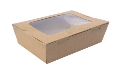 CAJA KRAFT VENTANA 1600 ML