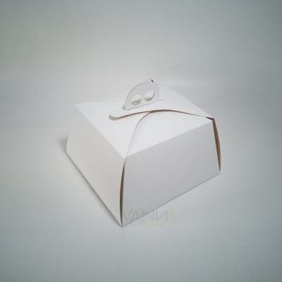 CAJA PANETONNE BLANCA 16,5CM X 12CM