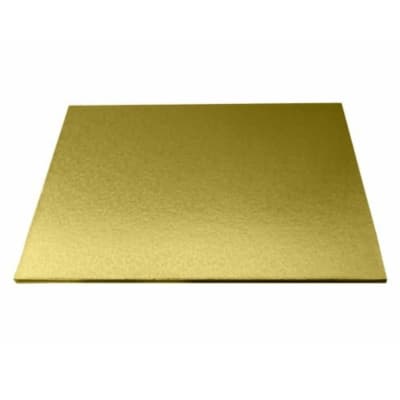 Base para torta cuadrada oro