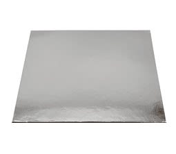 Base para torta cuadrada plata