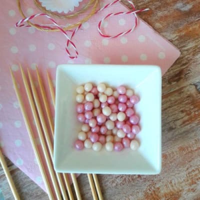 BOLITAS CEREAL BLANCO Y ROSADO