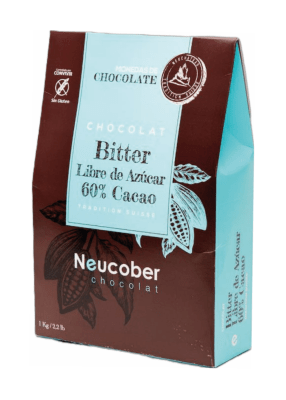 CHOCOLATE MONEDAS BITTER 60% CACAO SIN AZÚCAR 1 KG