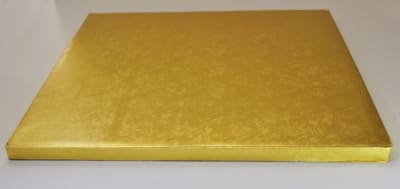 Base de plumavit torta cuadrado oro