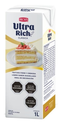 CREMA VEGETAL ULTRA RICH CLÁSICA VAINILLA 1 L1