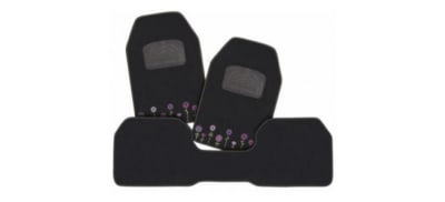 TAPETE WOMAN LINE NEGRO BORDADO 3 PZAS1