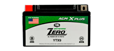 BATERIA MOTO AGM XPLUS YTX9 (12V.9AH 120CCA)