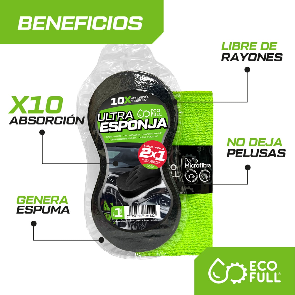 KIT DE LIMPIEZA ESPONJA Y PAÑO5