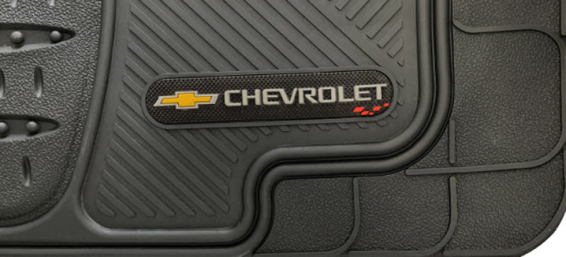 TAPETE PVC UNIV. CHEVROLET NEGRO 3 PZAS2