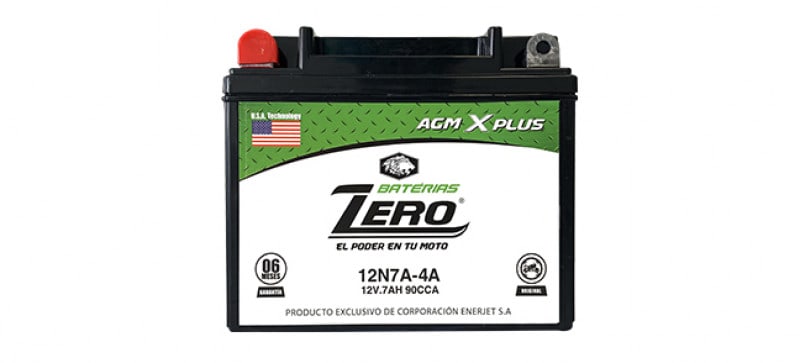 BATERIA MOTO AGM XPLUS 12N7A-4A (12V.7AH 90CCA) 0