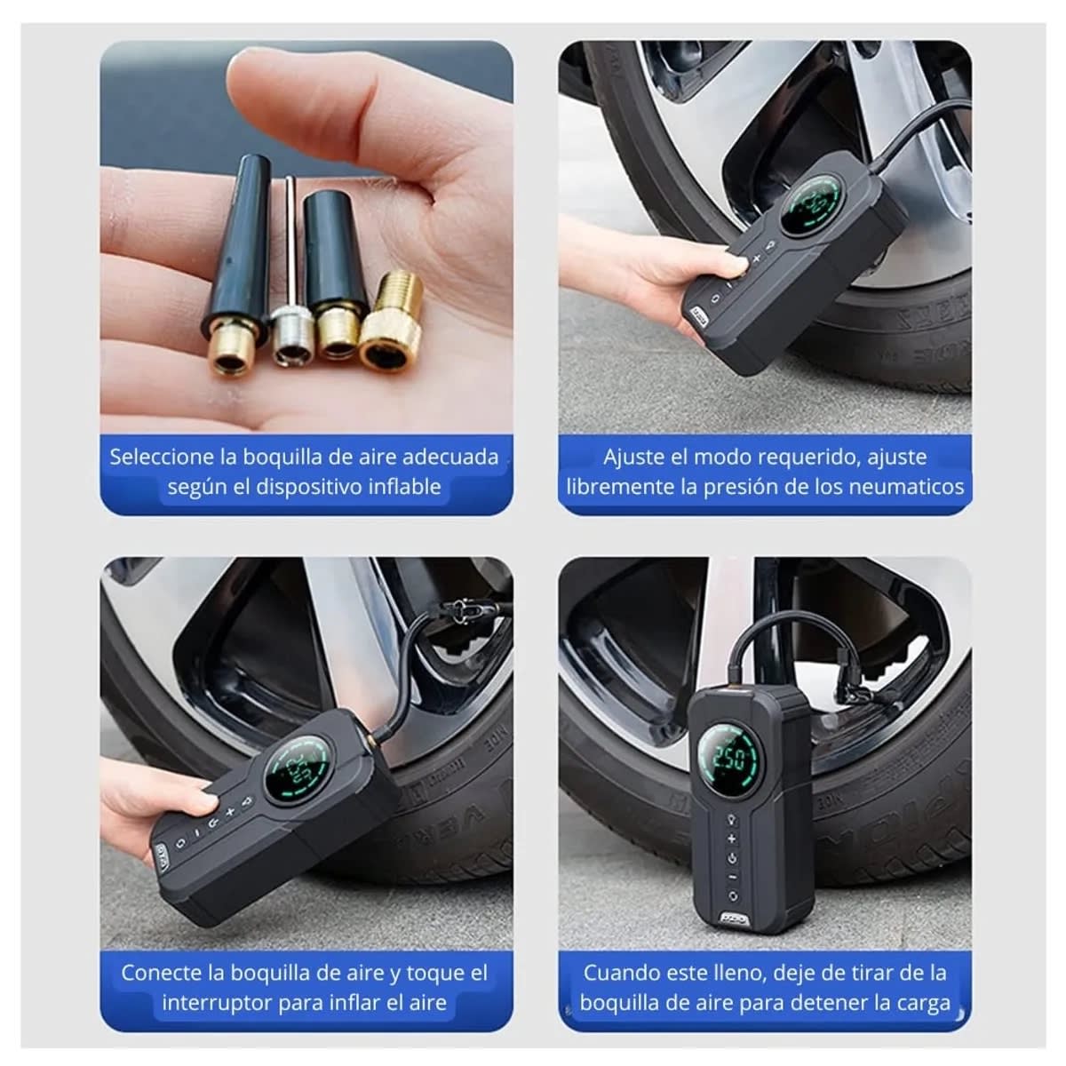 ARRANCADOR INFLADOR LINTERNA Y POWERBANK PORTÁTIL2