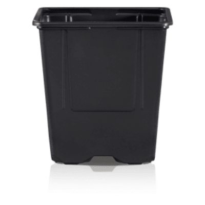 Pote Cuadrado Negro VQF 8x8x7