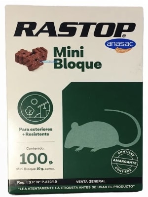 Rastop Mini Bloque Caja 100 Gramos