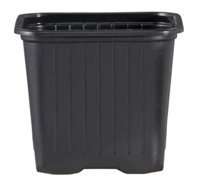 Pote Cuadrado Negro VQF 11x11x11,5
