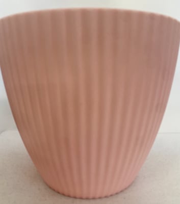 Maceteros Rayado Resina Grande Rosado