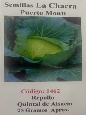 Repollo Quintal 25 Gramos