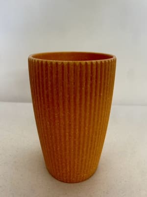 Maceteros Rayado Resina. Naranjo