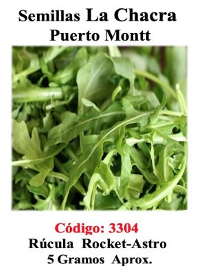 Rúcula Semillas La Chacra.   5 Gramos