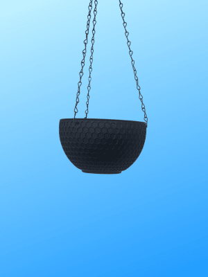 Macetero  Colgante  Autorregante  Color: Negro  16x11 CM