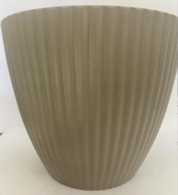 Maceteros Rayado Resina Grande Café