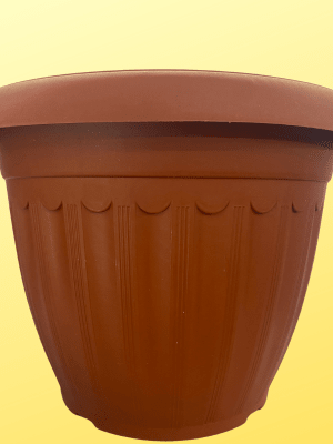 Macetero Estriado Red. Terracota 34x25 CM